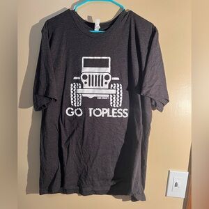 Women’s Bella Canvas Grey Jeep Graphic Short Sleeve T Shirt Size 2XL
